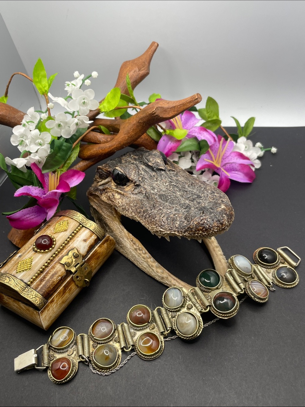 Middle eastern linked bracelet vintage
